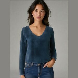 Pure J Jill Oversized Ocean Velour Tunic